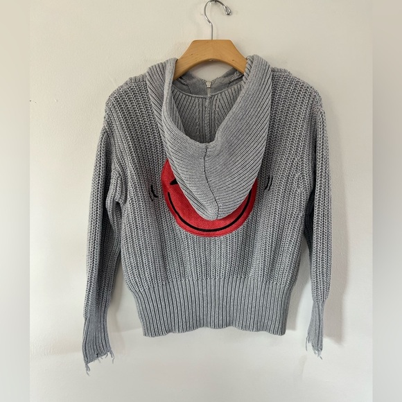 Zadig & Voltaire Moore Light Grey Hooded Knit Cardigan Sweater Size XS/S - Picture 10 of 14